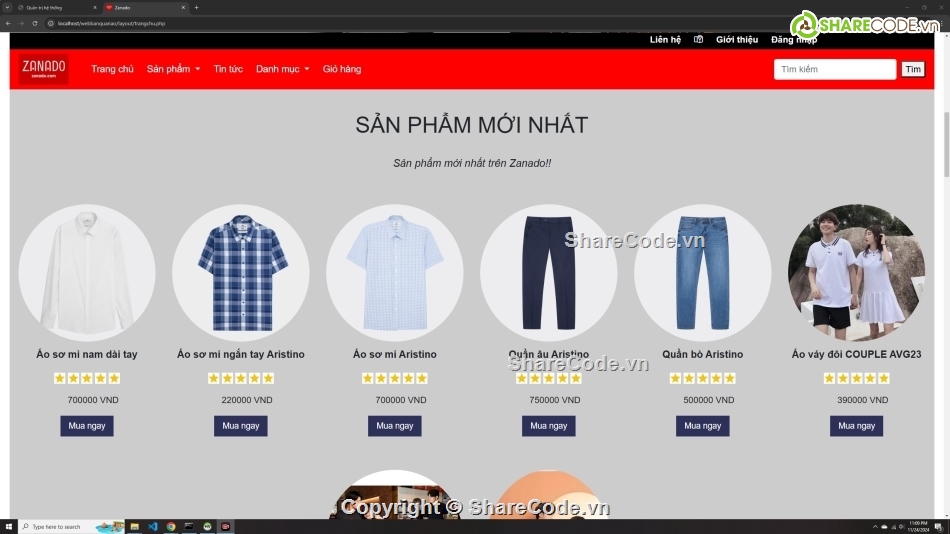 web php,sharecode php bán thời trang nữ,website php bán quần áo nữ,web code php bán hàng